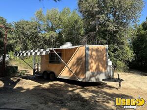 2015 8.5' x 16' Custom Built Kitchen Food Concession Trailer with 4' Porch for Sale in Texas!