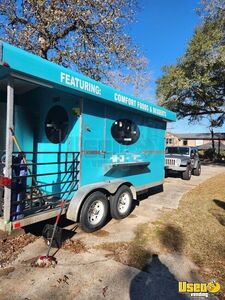 Permitted 2021 - 17' Kitchen Street Food Concession Trailer with Porch for Sale in Texas!