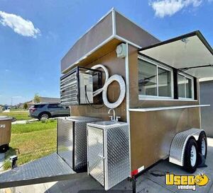 2023 8' x 12' Mobile Kitchen Food Concession Trailer w/ Pro Fire System for Sale in Texas!