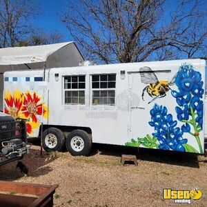 8' x 20' Kitchen Food Trailer with Bathroom | Food Concession Trailer for Sale in Texas!