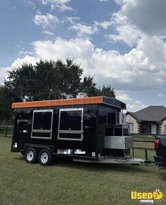2022 8' x 16'  Kitchen Food Concession Trailer with Fire Suppression System for Sale in Texas!