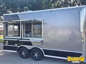 Like New 2022 - 8.5' x 16' Kitchen Street Food Concession Trailer for Sale in Texas!