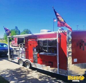 Ready to Go - 20' Street Food Concession Trailer with Open Porch for Sale in Texas!