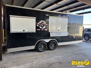 Loaded 2020 8' x 20'  Barbecue Kitchen Food Concession Trailer w/ Back Porch + Pro-Fire System for Sale in Texas!