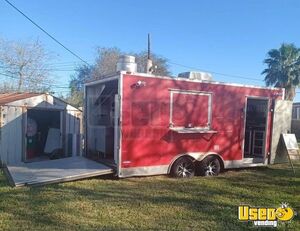 18' Kitchen Food Concession Trailer with Fire Suppression System for Sale in Texas!