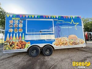 Like New - 2024 8.5' x 18' Kitchen Food Trailer with Fire Suppression System for Sale in Texas!