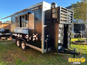 Registered 2022 - 8' x 14' Kitchen Food Concession Trailer with Pro Fire System for Sale in Texas!