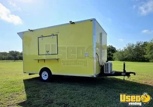 NEW - 2025 8.5' x 14' Kitchen Food Concession Trailer with Fire Suppression System for Sale in Texas!