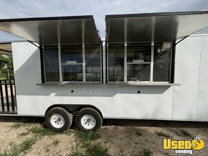Loaded Like New 2022 - 8' x 32' Kitchen Food Trailer with Porch | Food Concession Trailer for Sale in Texas!