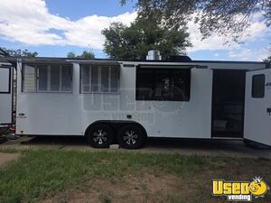 NEW - 2021 24' Cargo Mate Kitchen Food Concession Trailer with Fire Suppression + Porch for Sale in Texas!