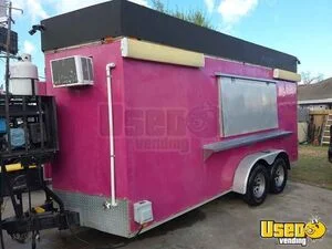 17' Kitchen Food Concession Trailer with Fire Suppression System for Sale in Texas!