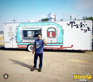 Well Equipped - 2012 8' x 30' Kitchen Food Trailer with Fire Suppression System for Sale in Texas!