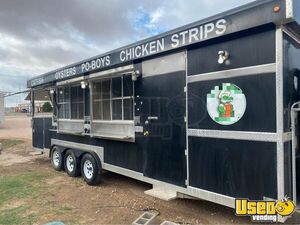 8' x 25' Custom Built - Spacious Food Concession Trailer with Porch for Sale in Texas!