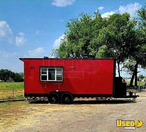 Custom Built - SDG 2023 8.5' x 20' Kitchen Food Concession Trailer with Pro-Fire System for Sale in Texas!