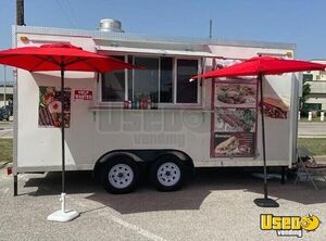 2022 - 8' x 16' Food Concession Trailer with Pro-Fire System for Sale in Texas!