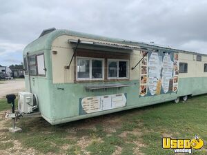 Vintage - 1955 8' x 39' Vagabond Trailer | Kitchen Food Trailer with Fire Suppression System for Sale in Texas!