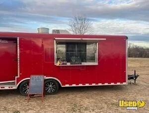 2021 - 22' Kitchen Food Concession Trailer with 6' Porch for Sale in Texas!