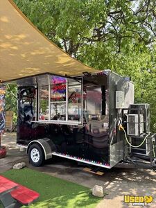 Inspected - 2021 7' x 12' Kitchen Food Concession Trailer with Pro-Fire System for Sale in Texas!
