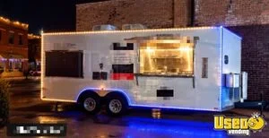 2018 8.5' x 20' Kitchen Food Concession Trailer with Pro Fire System for Sale in Texas!