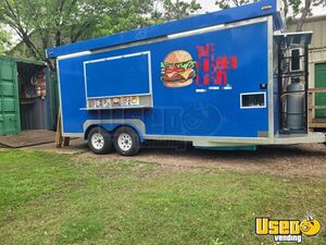 2023 8' x 18' Kitchen Food Trailer with Fire Suppression System | Concession Trailer for Sale in Texas!