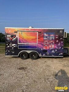 Like New - 2023 8.5' x 16' Kitchen Food Trailer with Fire Suppression System for Sale in Texas!