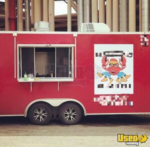 2019 8.5' x 16' Kitchen Food Trailer with Fire Suppression System for Sale in Texas!