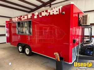 Like New - 18'  Kitchen Food Trailer with Fire Suppression System for Sale in Texas!