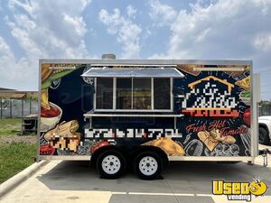 2022 9' x 16' Kitchen Food Concession Trailer with Pro-Fire Suppression for Sale in Texas!