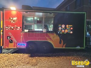 2021 8' x 16' Mobile Kitchen Food Concession Trailer with Fire Suppression System for Sale in Texas!
