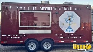 Like New - 2022 8' x 18' Kitchen Food Concession Trailer with Fire Suppression System for Sale in Utah!