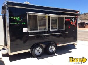 Turnkey - 2022 8' x 16' Kitchen Food Trailer with Fire Suppression System | Concession Trailer for Sale in Utah!