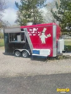 2016 8' x 16' Kitchen Food Concession Trailer with Fire Suppression System for Sale in Utah!