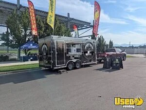 2024 8.5' x 16' Kitchen Food Concession Trailer with Fire Suppression System for Sale in Utah!