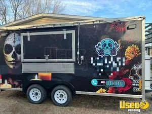 Used - 7' x 18' Kitchen Food Concession Trailer Mobile Food Unit for Sale in Virginia!