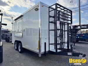 Like New - 2024 8' x 14' Kitchen Food Concession Trailer with Fire Suppression System for Sale in Virginia!
