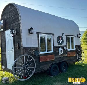 Eye Catching - Wagon Style Kitchen Food Concession Trailer with Fire Suppression System for Sale in Virginia!