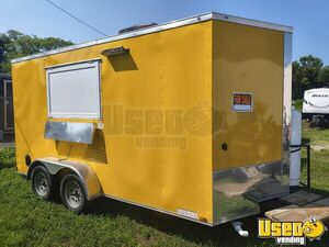 Turnkey - 2024 7' x 14' Kitchen Food Concession Trailer with Fire Suppression System for Sale in Virginia!