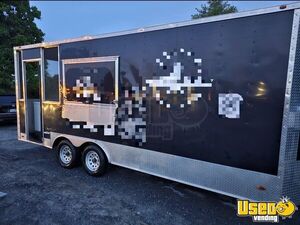 2020 8' x 16' Freedom Kitchen Food Concession Trailer with Porch & Pro-Fire Suppression for Sale in Virginia!