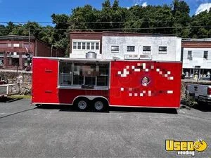2018 8.5' x 24' Kitchen Food Concession Trailer with Pro Fire System for Sale in Virginia!