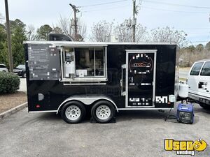 Nicely Equipped 2021 - 7' x 14' Crepe-Making Food Concession Trailer with Pro-Fire System for Sale in Virginia!