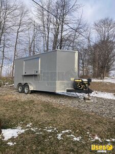 2018 - 7' x 16' Cargo Food Concession Trailer with Pro-Fire System for Sale in West Virginia!
