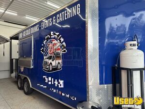 2021 8.5' x 20' Mobile Kitchen Food Concession Trailer with Porch for Sale in Wisconsin!