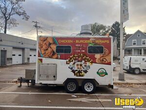 Well Equipped - 8' x 12' Kitchen Food Trailer with Fire Suppression System for Sale in Wisconsin!