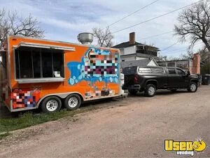 2013-  8' x 18' Kitchen Food Concession Trailer with Pro Fire System for Sale in Wyoming!