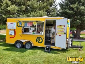 Versatile - 2018 7' x 16' Diamond Cargo Kitchen Food Trailer with Fire Suppression System for Sale in Wyoming!