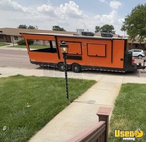 2021 8' x 24' Kitchen Food Concession Trailer with Fire Suppression + Bathroom for Sale in Wyoming!