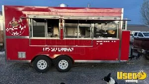 2023 7' x 18' Kitchen Food Concession Trailer with Pro Fire System for Sale in Wyoming!