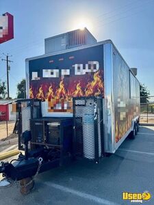 Kitchen Trailer Kitchen Food Trailer Diamond Plated Aluminum Flooring California for Sale