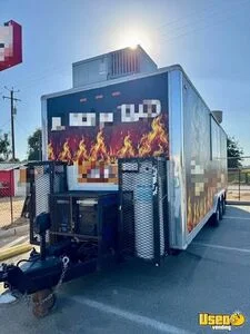 Kitchen Trailer Kitchen Food Trailer Diamond Plated Aluminum Flooring California for Sale