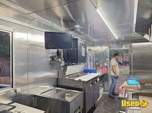 Kitchen Trailer Kitchen Food Trailer Diamond Plated Aluminum Flooring Florida for Sale